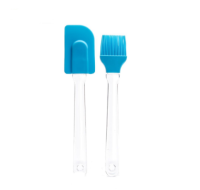 ไม้พายและแปรงซิลิโคน สำหรับการอบ การย่างอาหาร 1 เซ็ตมี 2 ชิ้น Silicone Spatula and Brush