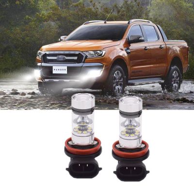 หลอดไฟตัดหมอก LED 6000K สีขาว สําหรับ Ford Ranger 2012-2020 2 ชิ้น 2PCS