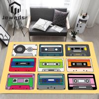 【cw】 Cassette Tape Door Non slip and Washable Children Room Entrance Doormats Hallway Anti ！