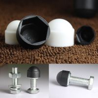 10pcs Plastic PE Nut Cap Bolt Dome Protection Hexagon Covers Exposed White Black Car Wheel Exterior Decoratio M5 M6 M8 M10 M12