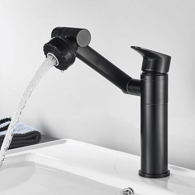 1080° Swivel Multifunction Bathroom Sink Faucet Hot Cold Water Mixer Crane Antique Bronze Deck Mounted Universal Water Taps