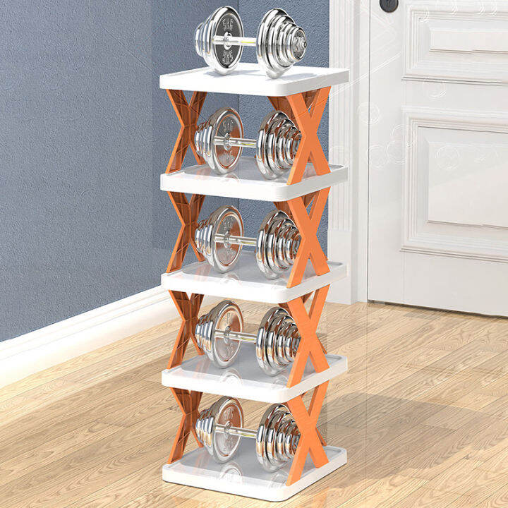 shoe-rack-ชั้นวางรองเท้า-ที่วางรองเท้า-รูปตัวx-ตู้เก็บรองเท้า-ชั้นเก็บรองเท้า-ขอบพลาสติก-อเนกประสงค์-a797