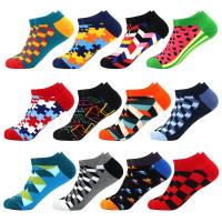 Mens Socks Invisible Short Summer Socks Quality Business Casual spring Color Combed cotton diamond astronaut Boat Socks