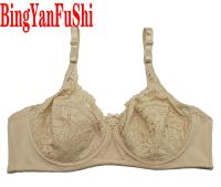 Top women sexy lace bra full coverage padded cotton bralette underwear Minimizer push up lingerie underwire Big Breasted bh C27