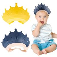 【CW】 Children Shampoo Cap Baby Shower Adjustable Size Cartoon Infant Hair Shield Ear Protection