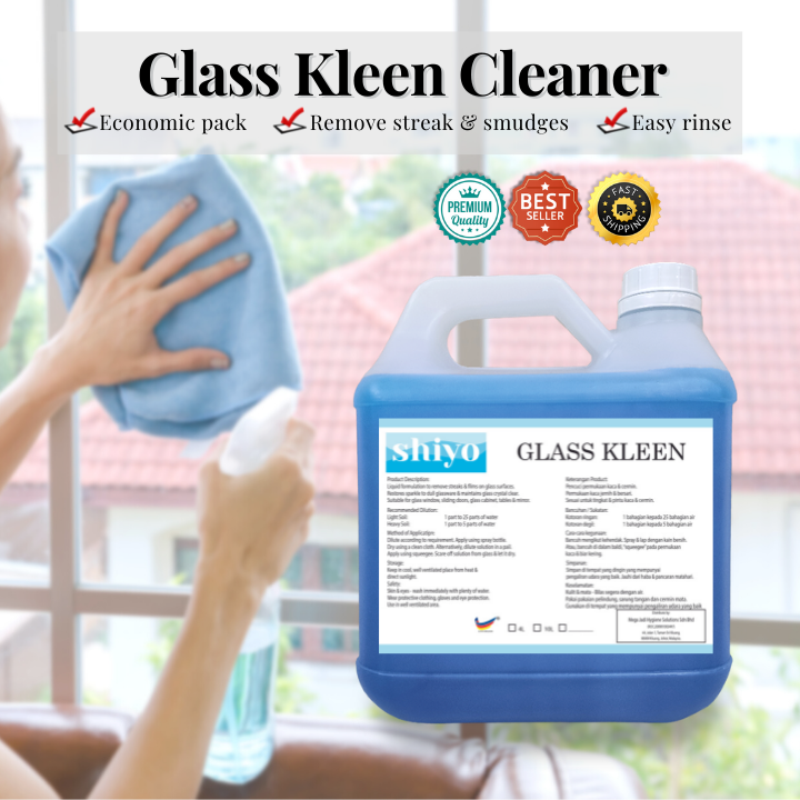 【4 Litre】Glass Cleaner Cleaning Window Mirror Sabun Pencuci Cermin ...