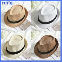 RANG Unisex หมวกนักเลง ปีกกว้าง หมวกคาวบอย Fedora หมวกฟางปานามา หมวกกันแดด หมวกแจ๊สเดรส