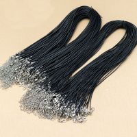 10Pcs 1.5mm Handmade Leather Adjustable Braided Rope Necklaces amp; Pendant Charms Findings Lobster Clasp String Cord