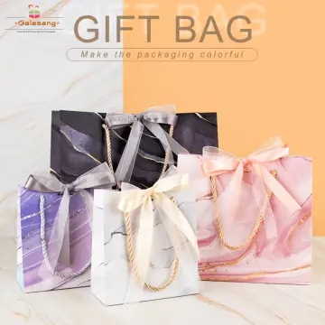 Small Gift Bags With Ribbon Handles Gold Mini Gift Bag,for Birthday  Weddings Christmas Holidays Gra