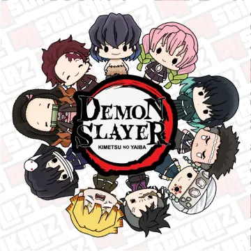 Slayer Anime Chibi Stickers Manga Inspired Kawaii Demon Characters  Waterproof Vinyl Die Cut Glossy Sticker 