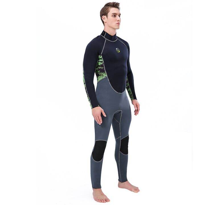 cod-slinx-long-sleeved-one-piece-wetsuit-full-set-mens-2mm-sunscreen-surf-snorkeling-suit-warm-waterproof-female-spot