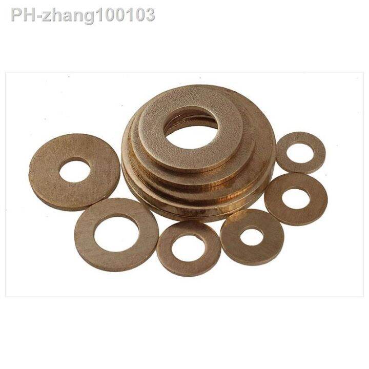 flat-washer-solid-brass-flat-washer-plain-gasket-pad-high-quality-copper-meson-pad-sheet-metal-collar-brass-flat-washer-gb97