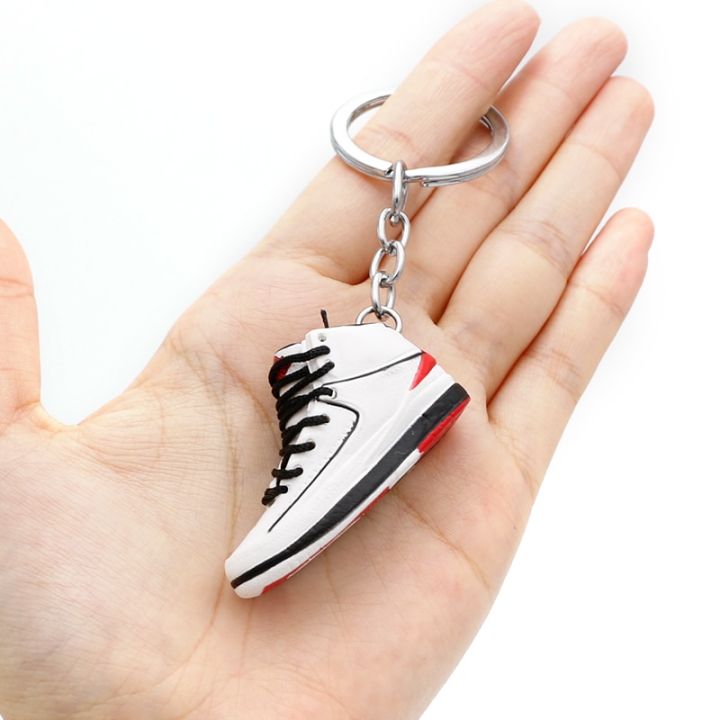 fashion-3d-basketball-shoe-keychain-simulation-fun-sports-shoe-keychain-human-finger-skateboard-mini-shoe-model-keychain-key-chains