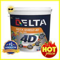 สีน้ำทาภายนอก DELTA SHIELD 4D BASE B กึ่งเงา 1 แกลลอน (3.8 ลิตร)EXTERIOR WATER-BASED PAINT DELTA SHIELD 4D BASE B SEMI-GLOSS 1GAL **ใครยังไม่ลอง ถือว่าพลาดมาก**