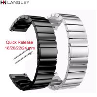 Stainless Steel Band 20mm Smart Watch Stainless Steel Bracelet Smart Watch - Watchbands - Aliexpress