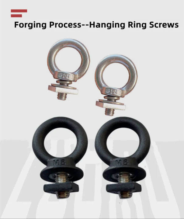 4 Pack HeavyDuty Stainless Steel Eye Bolt tie Down kit for roof Rack