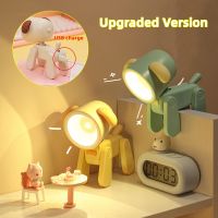 ◘ New Mini Night Light USB Rechargeable Table Lamp Cartoon Desktop Ornament Dormitory Bedroom Ambient Light Holiday Children Gifts