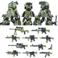 Modern British Special Forces Figures Building Blocks UK Special Air Service Regiment Soldier Camouflage Military Weapons Toys