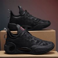 High-Quality Mens Basketball Shoes Men Women Pure Black Casual Sports Shoes Outdoor Basketball Training Shoes Kids Sneakers