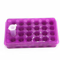 2Pcs Lab 24หลุมพลาสติก0.5Ml1.5Ml2Ml สองด้าน Reversible ที่แตกต่างกันหลุมผู้ถือท่อ Centrifuge Tube Rack