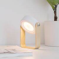 Desk Table Lamp Touch Dimmable LED Night Light Foldable Wooden Lantern Flashlight USB Rechargeable Bedroom Bedside Lamp Gift