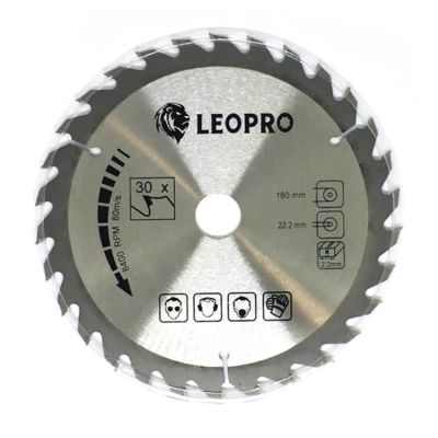 LEOPRO 622007 LP03008 ใบเลื่อยวงเดือน 7"x30T 180mm×25.4/20/16mm + 30T (1 ใบ/แพ็ค)  | MODERNTOOLS OFFICIAL