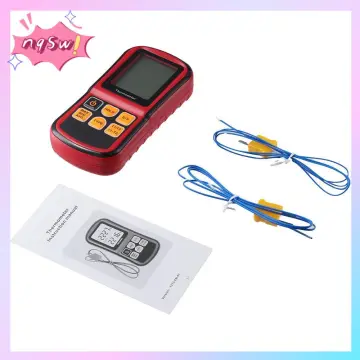 Dual Channel K Type Digital Thermocouple Thermometer 6802 II With Sensors  Probe