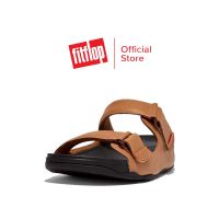 H FITFLOP GOGH MOC LEATHER รองเท้าแตะแบบสวมผู้ชาย รุ่น L05-A21 สี LATTE TAN