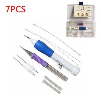 Magic Needle for Embroidery Carpet Knit Punch Needle Kit Needlework Stitching Set Embroidery Knitting Needles Pen Sewing Tools Needlework