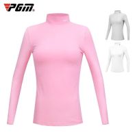 PGM Autumn Winter Womens Shirt Long Sleeve Golf Clothing Keep Warm Outdoor Sports Bottoming-Shirt Ladies Slim Fit T Shirts YF389