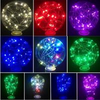 [HOT QQZIWWUJJWG 104] Edison LED ST64 G95 4W เจ็ดสี RGB กระพริบช้า Starry KTV ไวน์ตกแต่งโต๊ะบอลทองแดงลวดประหยัดพลังงานหลอดไฟ