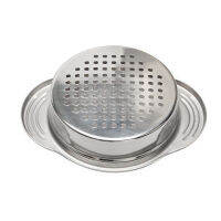 1 PCS Stainless Steel Pan Pot Strainer Water Filter with Recessed Hand Grips Colander Pour Spout for Pasta Vegetable Sieve