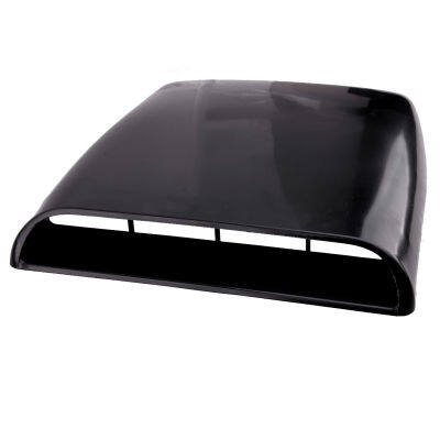 Universal Car Black Air Flow Intake Vent Bonnet Hood Scoop Cover Trim ABS Decorative Fit For SUV