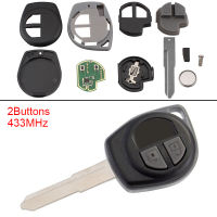 433เมกะเฮิร์ตซ์2ปุ่ม Keyless Uncut Flip Remote Key Fob พร้อมชิป ID46 KBRTS004 Fit สำหรับ SUZUKI SWIFT SX4 Alto JIMNY VITARA IGNIS Splash 2007-2013