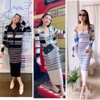 Thesimple - Seoul knit stripes set เซทนิตทอลายทาง