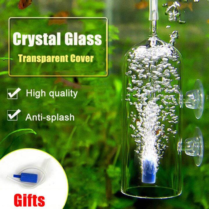 Aquarium CO2 Diffuser Crystal Glass Dissolved Oxygen Aerator