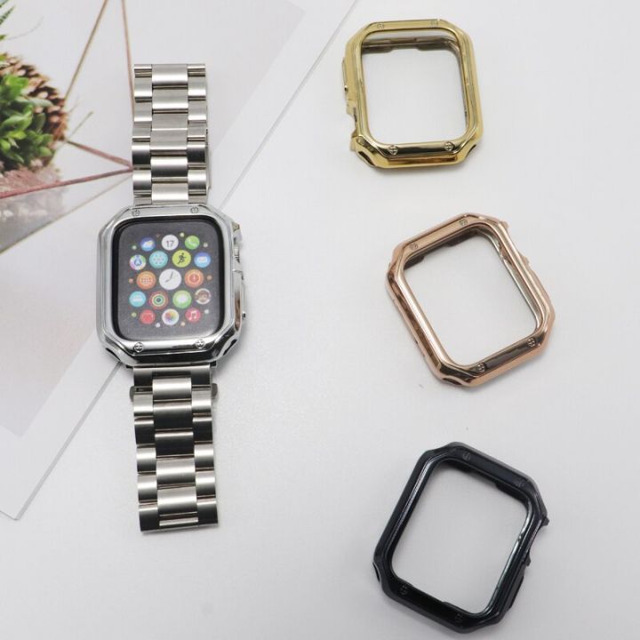 สายรัดเหล็ก49มม-เคสสำหรับ-apple-watch-tpu-ultra-band-41มม-45มม-40มม-44มม-ฝาครอบสร้อยข้อมือชุด8-7-6-se-5-4-3-2-38มม-42มม