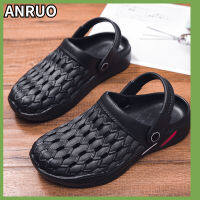 ANRUO รองเท้าแตะสำหรับผู้หญิง,สีแดงกันลื่นพื้นนิ่มกันลื่นรองเท้าแตะห้องผ่าตัดชายหาดคู่พยาบาล