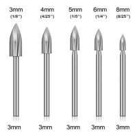 5ชิ้น/เซ็ตไม้แกะสลักสว่านไฮสปีดแกะสลักสว่านชุดคาร์ไบด์แข็งเหล็กรากเครื่องบดกัดเสี้ยนที่แม่นยำแกะสลักงานไม้