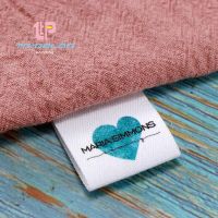 New product 25*60mm custom clothing label-cotton webbing label logo or text sewing label Stickers Labels