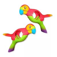 2pcs Summer Plastic Color Clips Cute Parrot Bird Beach Towel Clamp To Prevent The Wind Clamp Clothes Pegs Drying Racks Retaining