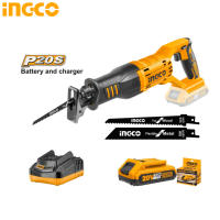 INGCO เลื่อยชักใบไร้สาย 20V รุ่น CRSLI1151 มาพร้อมใบเลื่อย 2 ใบ BT POWERTOOLS