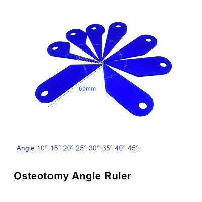 Osteotomy Retractor Osteotomy Ruler 1ชุด Angle Finder เครื่องมือผ่าตัด