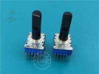 Kaisheng 142ประเภทแนวตั้ง Potentiometer คู่ E20K B10K Step 21จุดจับความยาว23MMF 6ฟุต