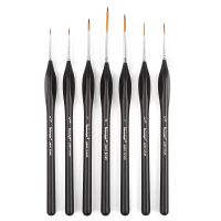 Dainayw Detail Paint Brushes Set 7 pcs Miniature Brushes for Fine Detailing &amp; Art Painting - Acrylic  Watercolor  Oil  Models Paint Tools Accessories