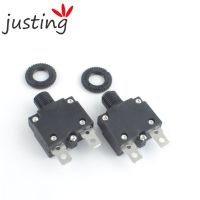 50PCS Thermal Circuit Breakers mini size thermal overload protector overload switch push button switch 3A 10A 15A 20A