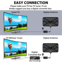 เสาอากาศรับสัญญาณเสาอากาศคลื่นยาวแบบดิจิตอล300ไมล์4K DVB-T2เสาอากาศกล่องสมาร์ททีวีสำหรับห้องนอนเสาอากาศดิจิตอลสูง