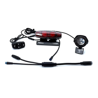 1Set Ebike Electric Bicycle Light Set Universal 24V 36V 48V 60V for Bafang Kunteng Julet