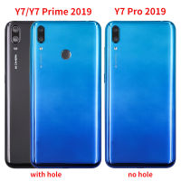 สำหรับหัวเว่ย Y7นายกรัฐมนตรี Y7 2019ปกหลังสำหรับ Y7 Pro 2019ด้านหลังประตูหลังกรณีที่อยู่อาศัยด้วยกล้องเลนส์เปลี่ยน