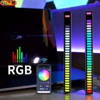 RGB เพลงควบคุมเสียงไฟ LED App ควบคุมรถกระบะเสียงเปิดใช้งานจังหวะไฟสีโดยรอบนำแถบแสงแสงโดยรอบแสง